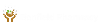 Bonfield Pharmacy Logo White